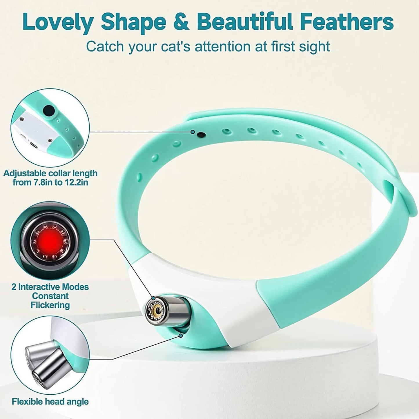 Petsberg® Laser Collar Self Teasing Toy